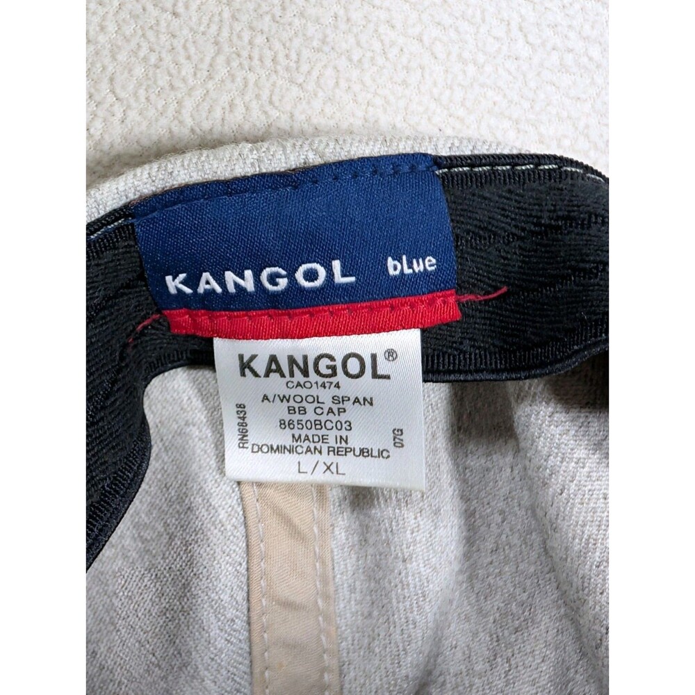 Kangol Wool Flexfit Baseball Hat Fitted Heather Gray Size L/XL Embroidered Logo - Picture 8 of 9